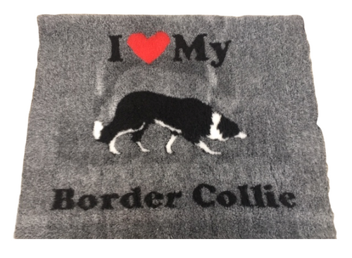 Vet Bed I Love My Border Collie - Anti-dérapant