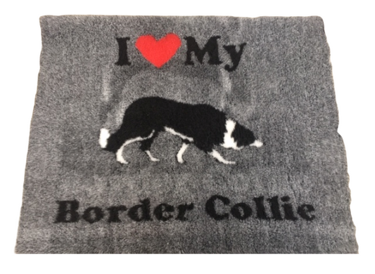 Vet Bed - I Love My Border collie - anti-slip