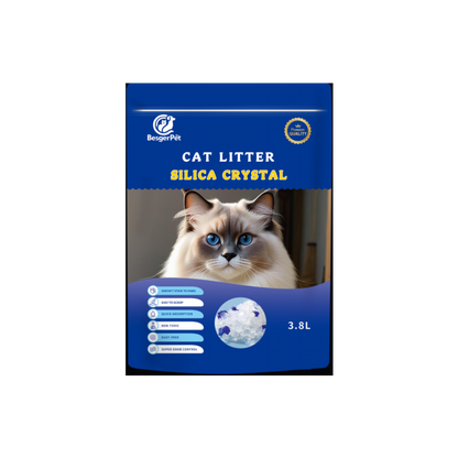 🐱 Litière pour chat Silice ultr absorbant – 3,8 Litres lot de 10 paquets