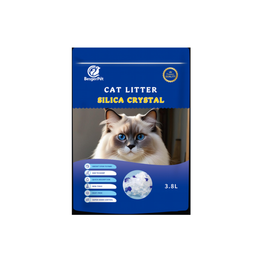 🐱 Litière pour chat Silice ultr absorbant – 3,8 Litres lot de 10 paquets