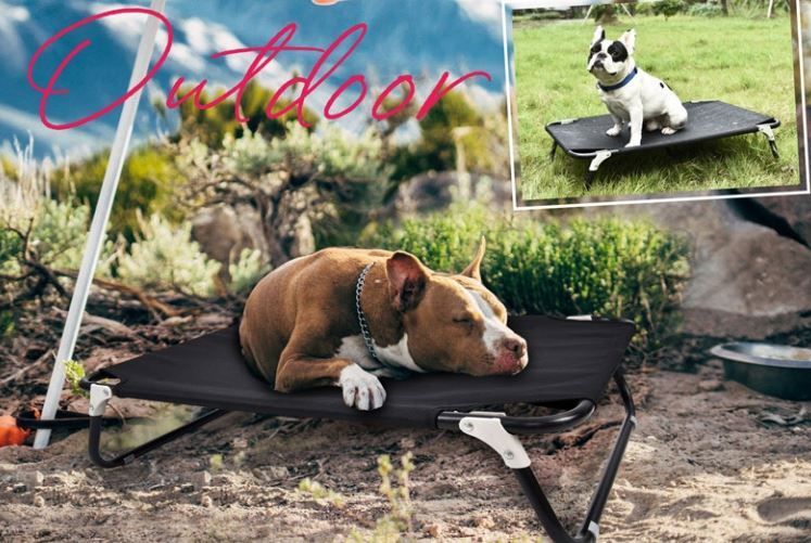 Topmast Hondenstretcher Outdoor Maxi - 120 x 80 cm - Zwart
