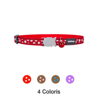 Collier Chat Red Dingo Fantaisie À Pois - Trufféo