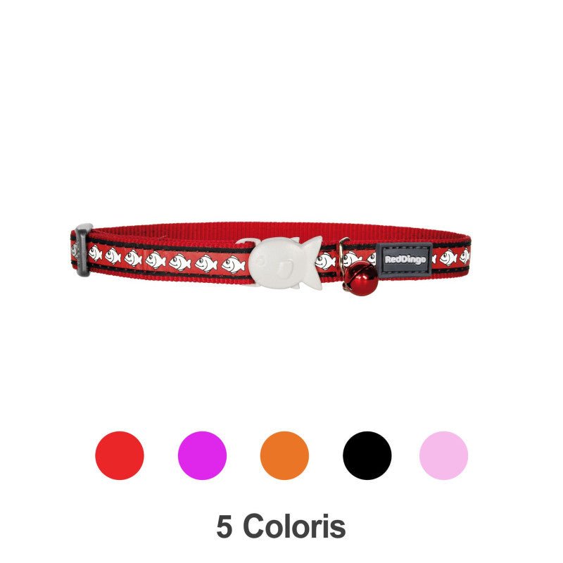 Collier Red Dingo Chats Réflective - Trufféo