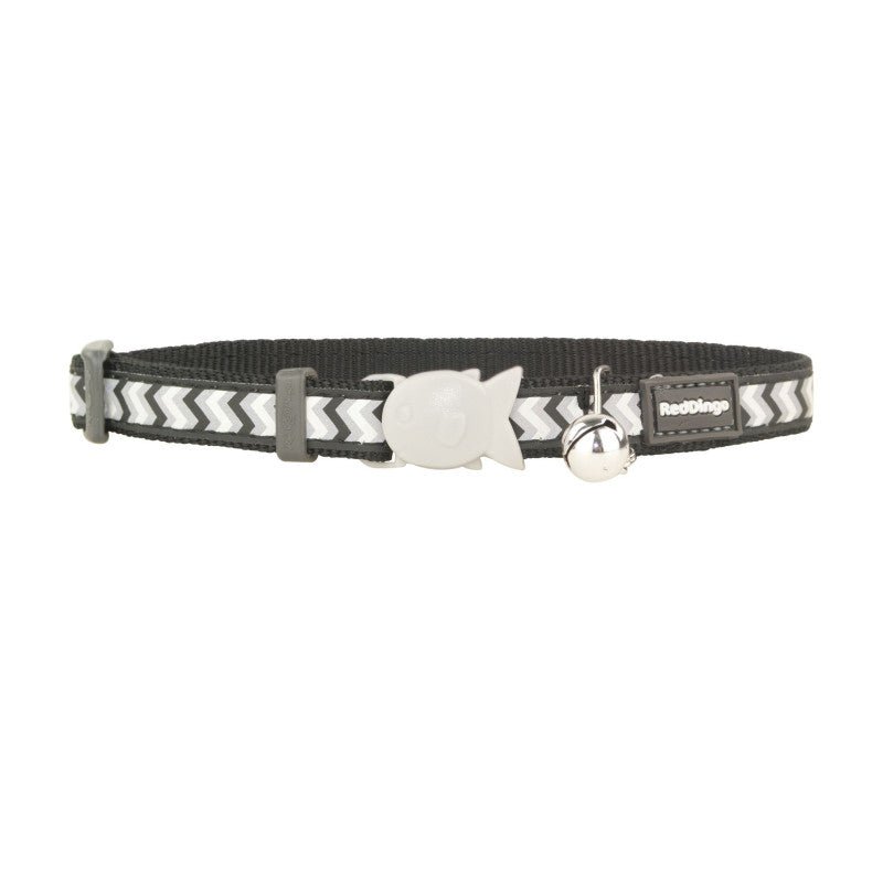 Collier Red Dingo Chats Reflective Ziggy – Noir - Trufféo
