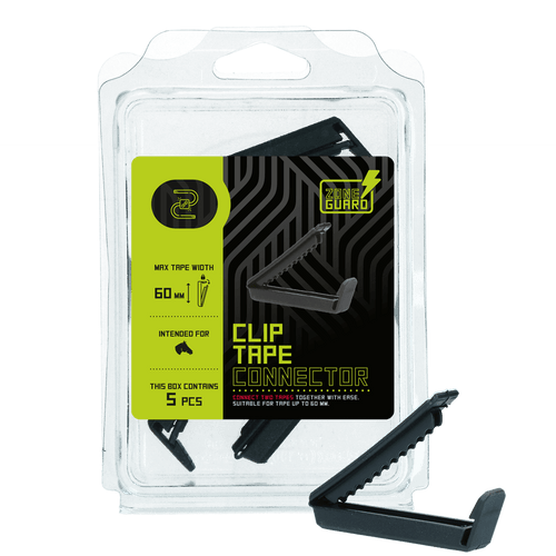 Connecteurs plastiques ruban clôture électrique 60 mm – Lot de 5