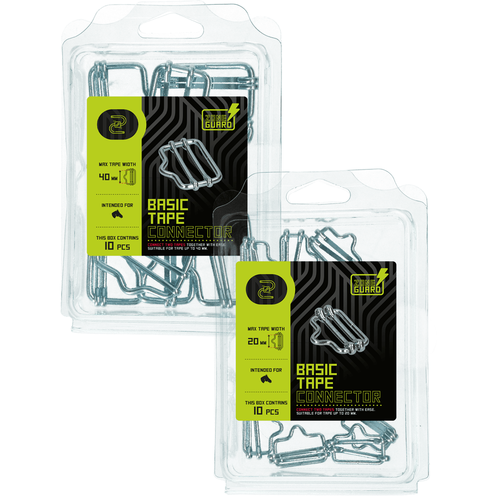 Connecteurs ruban clôture électrique 20 ou 40 mm – Lot de 10 - Trufféo