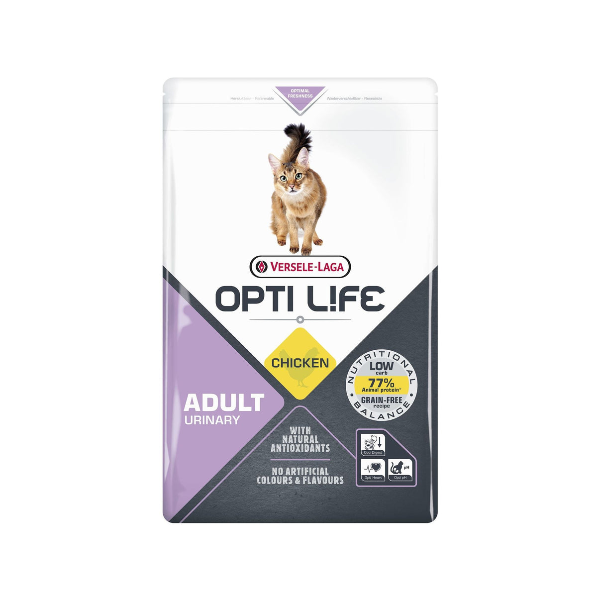 Croquettes Opti Life Chat Adulte Urinary au Poulet – Voies Urinaires, 2,5 kg - Trufféo