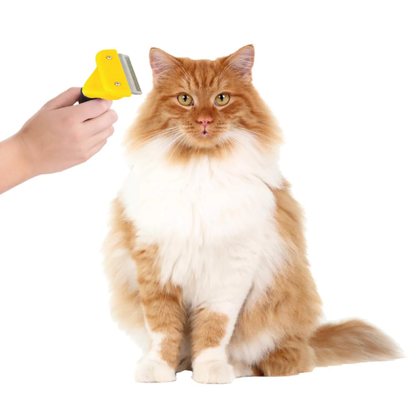 DeShedding Kam Heavy Duty M - Geel- Voor Honden en Katten