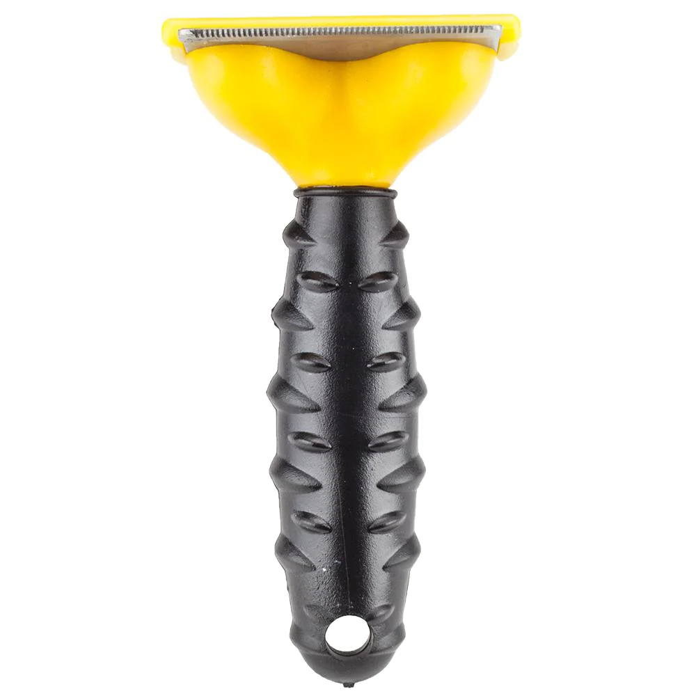 DeShedding Kam Heavy Duty M - Geel- Voor Honden en Katten