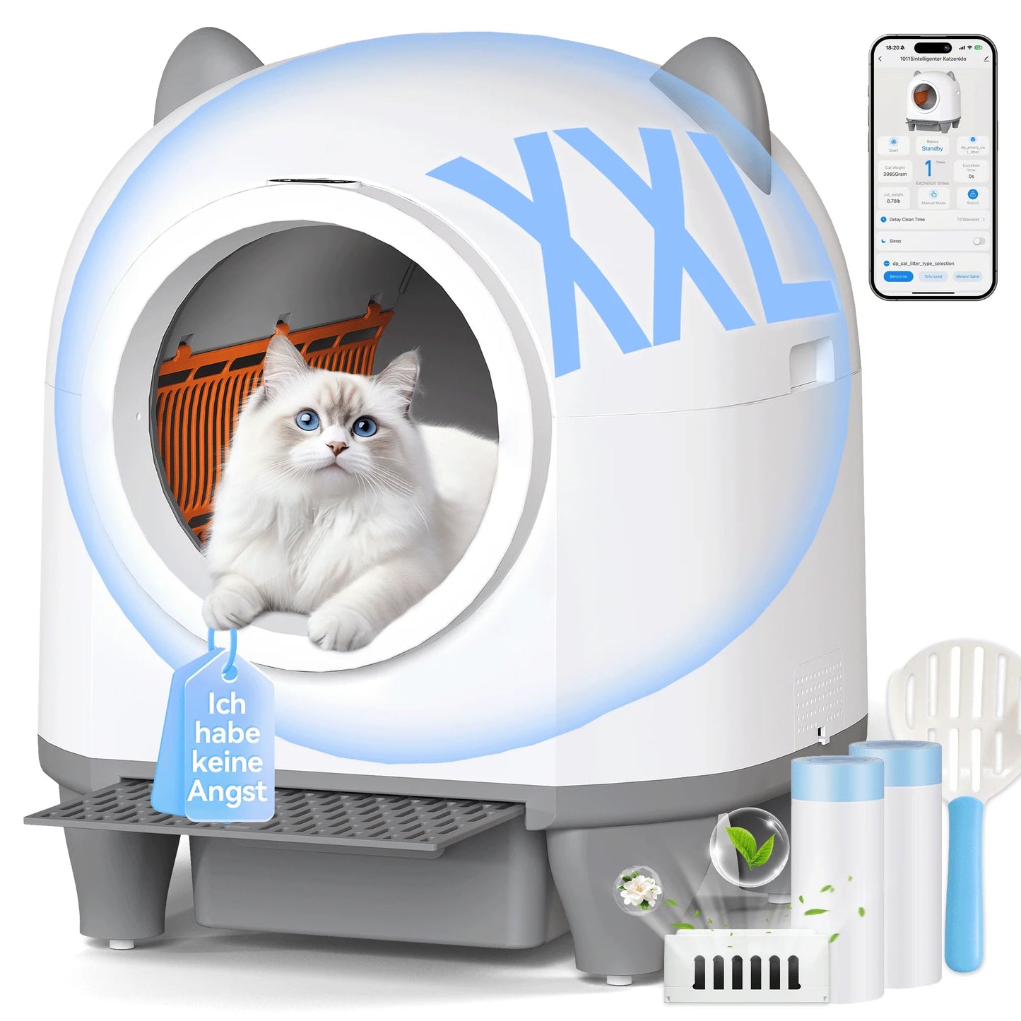Devoko – Litière automatique connectée et autonettoyante pour chats - Trufféo