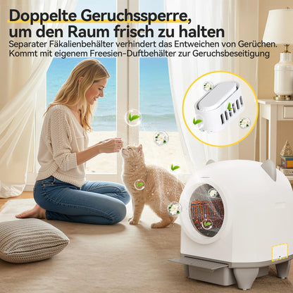 Devoko – Litière automatique connectée et autonettoyante pour chats - Trufféo