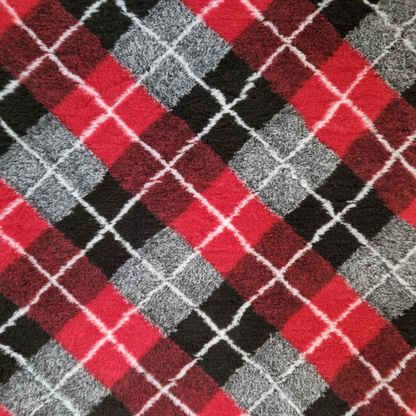 Vet Bed Diamond - Rood, Grijs & Zwart - Antislip Hondenmat