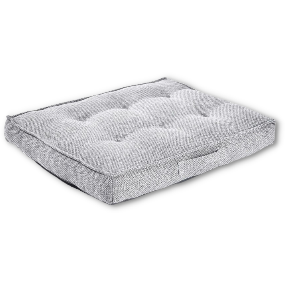 Topmast Hondenkussen Chesterfield - Stevig Dierenmatras - Grijs - Diverse Maten