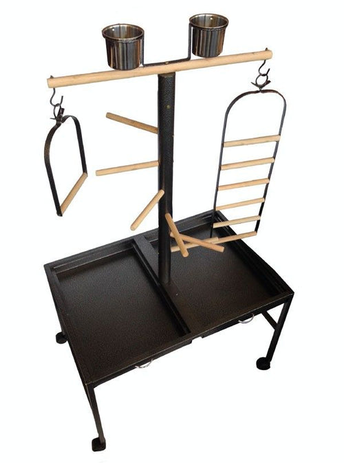 Perchoir Playhouse Noir - Stand Pour Perroquets