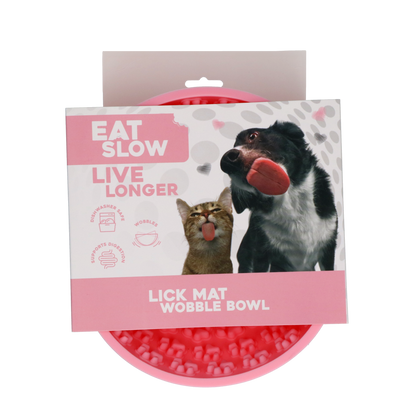 Bol oscillant rose à lécher pour chien - Mangez lentement, vivez plus longtemps Hofman Animal Care