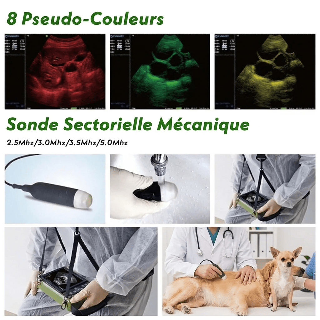 Échographe vétérinaire portable 5,6" pour chiens, moutons et porcs - Trufféo