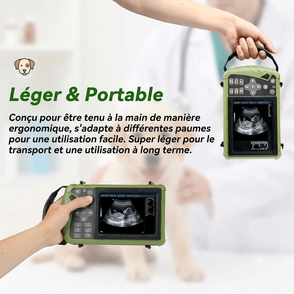 Échographe vétérinaire portable 5,6" pour chiens, moutons et porcs - Trufféo