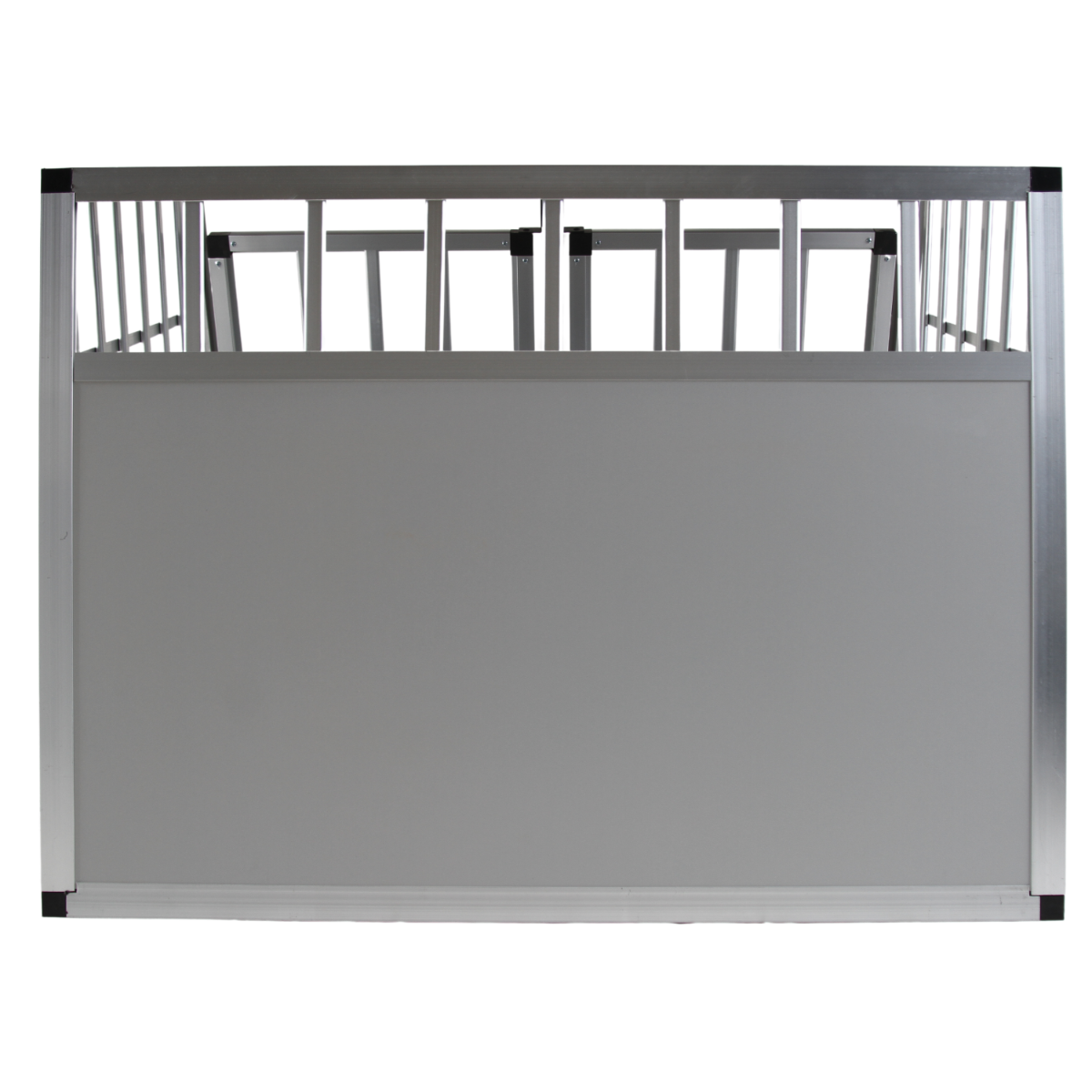 Topmast Autobench Ellipse - XXL - 104 x 91 x 69 cm - Lichtgrijs - Aluminium Reisbench met Tussenschot