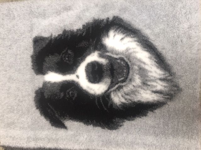 Vet Bed Border Collie Kop - anti-slip