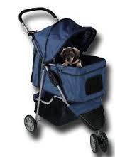 Topmast Hondenbuggy Donkerblauw 3 wielen