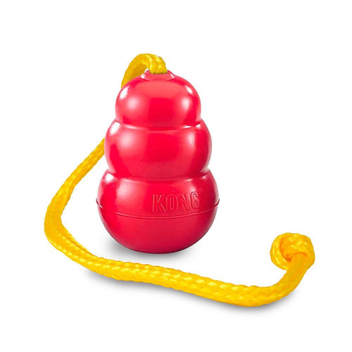 KONG Classic avec Corde - Rouge - Large