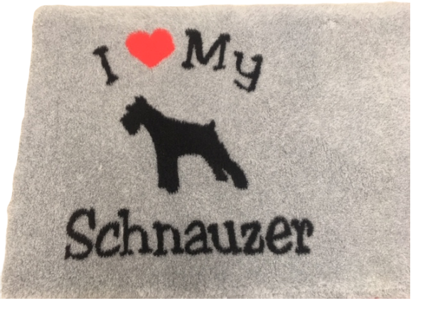 Vet Bed - I love My Schnauzer - anti-slip