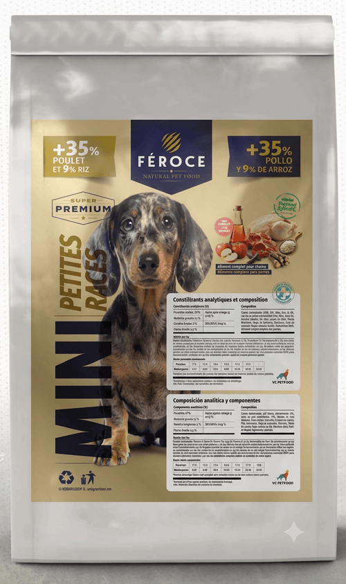Féroce Mini Super Premium – Petites races – Croquettes chien