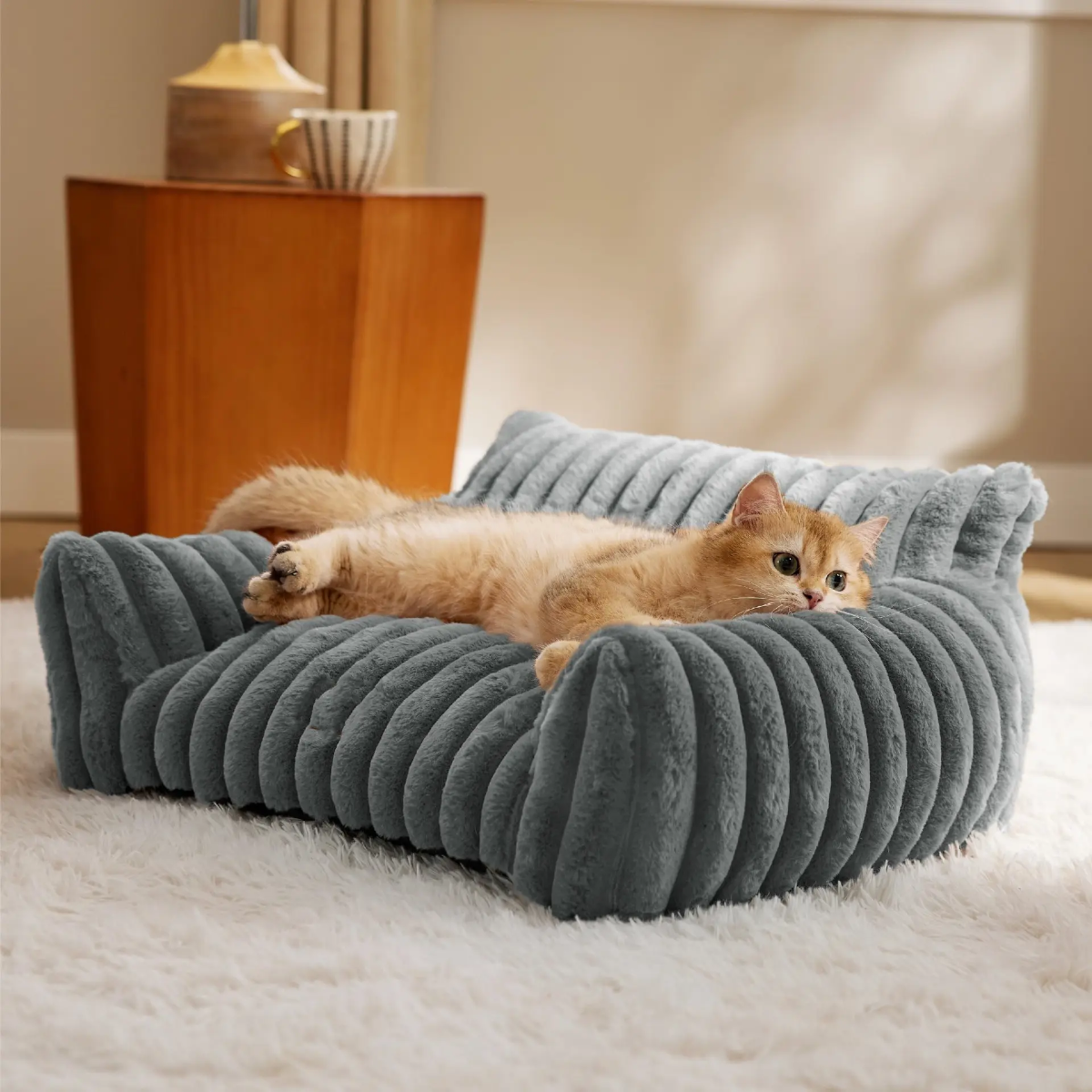 🐾 Panier pour chien en fausse fourrure – Topmast TOPMAST