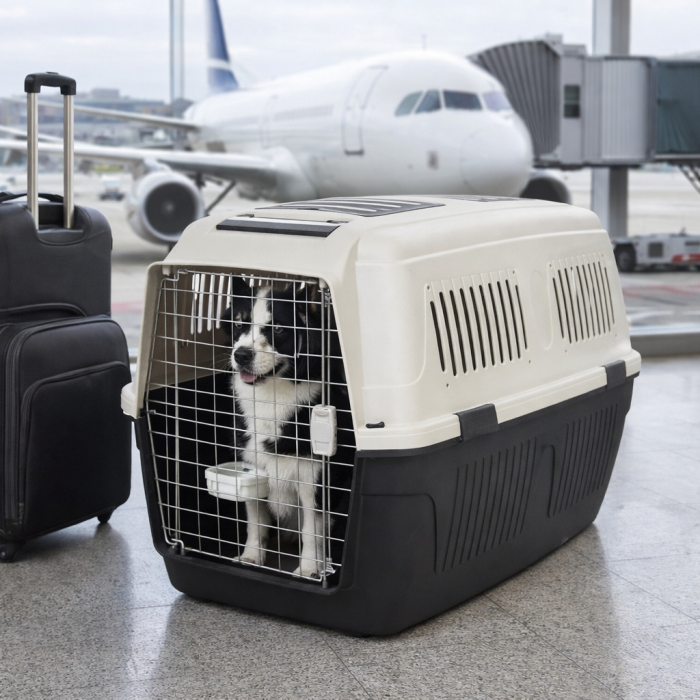 Caisse de transport Topmast Airline Deluxe pour chien et chat Trufféo