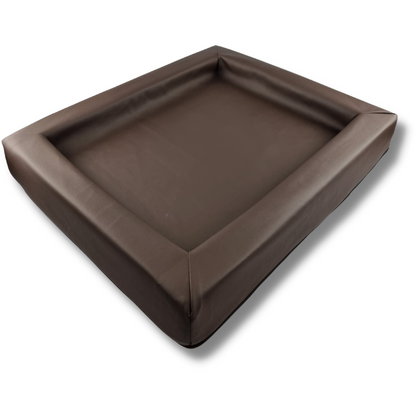 Topmast Loungebed Hondenkussen Leatherlook Bruin