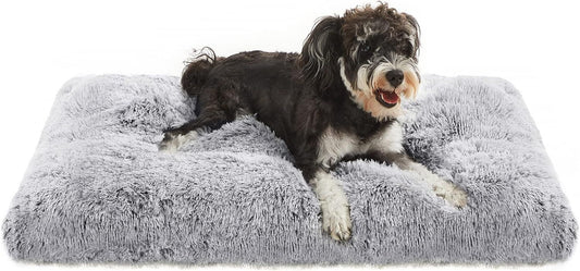 Topmast Hondenkussen Fuzzy - Soft Series - Grijs - XL -120 x 90 x 28 cm