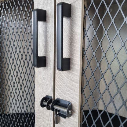 Cage luxueuse Mira Topmast- Modèle d'angle - 109 x 60 x 67 cm - Grise