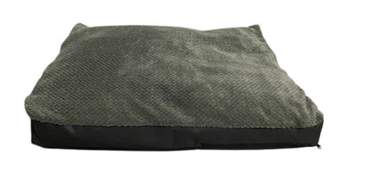 Topmast Hondenkussen Jacquard - Grijs Fleece - Zachte vulling - 100 x 70 x 10 cm