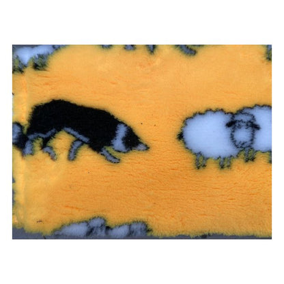 Vetbed jaune à motifs border collie Trufféo