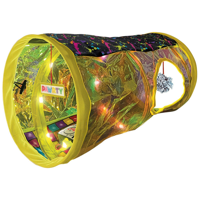 KONG Play Spaces Rave Cave – Tunnel interactif chat 50,5 cm – Trufféo