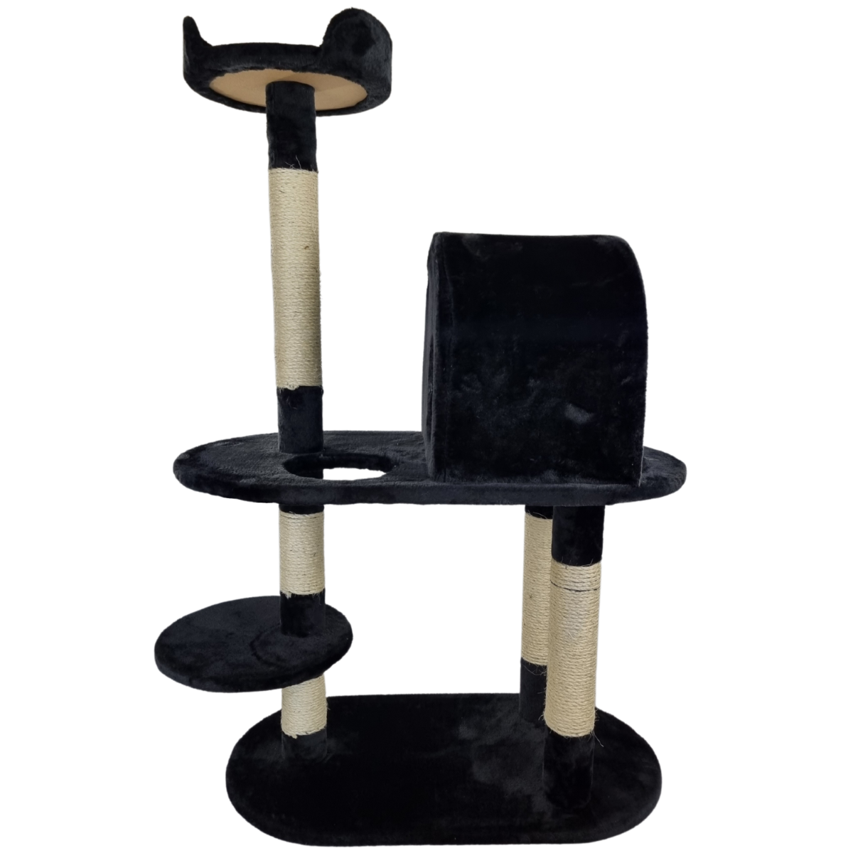 Topmast Krabpaal Fiona - Zwart - 75 x 41 x 124 cm