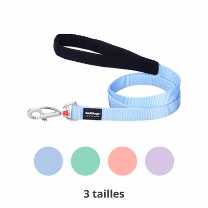 Laisse Pastel Red Dingo pour chien - Trufféo