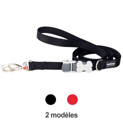 Laisse Superlead Plain Red Dingo noire