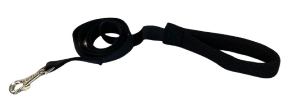 Topmast Airmesh Hondenriem Ultrasoft - Zwart - Diverse Maten