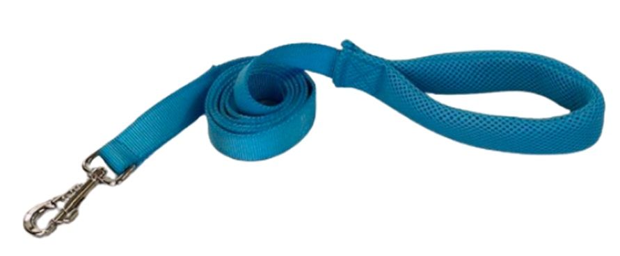 Topmast Airmesh Hondenriem Ultrasoft - Turquoise - Diverse Maten