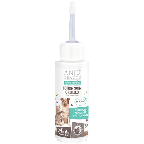 Lotion Soin Oreilles Bio – Certifiée ECOCERT, Chien & Chat, 70 ml (Anju Beauté)
