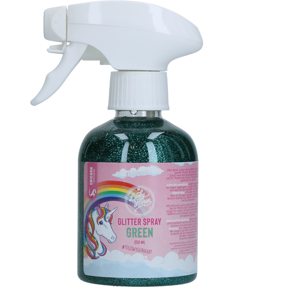 Lucky Horse – Spray pailleté vert 250 ml - Trufféo