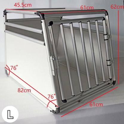 Topmast Autobench Aluminium - Stevige Reisbench - Ronde Buizen - Lichtgrijs