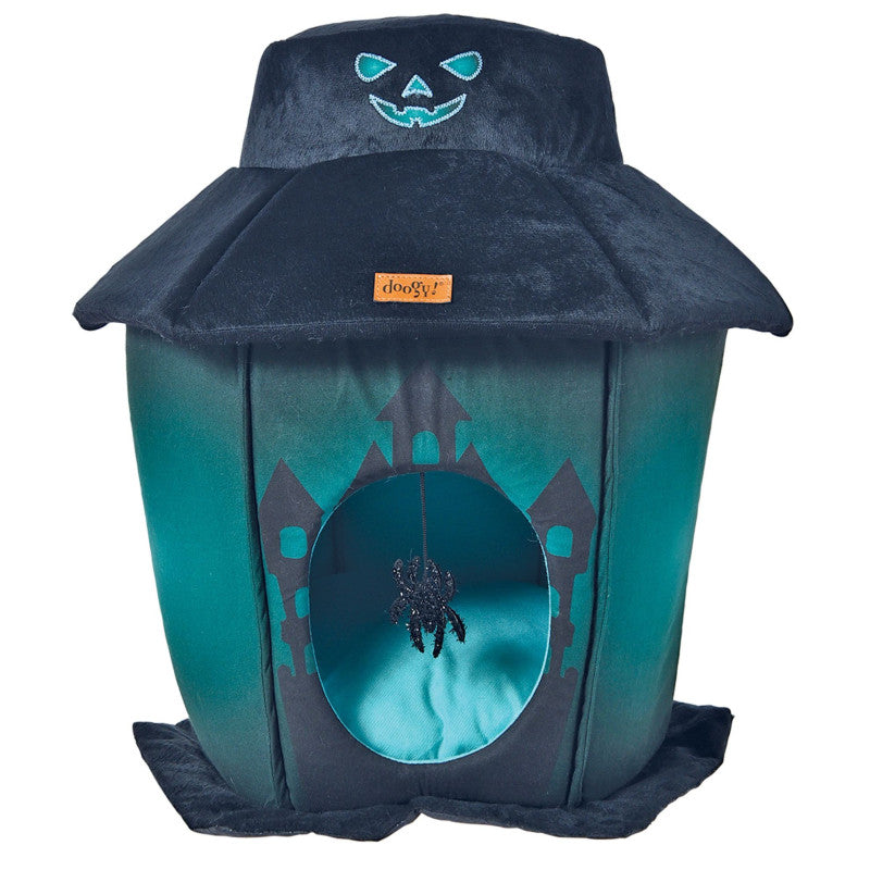 Manoir hanté phosphorescent pour chat et petit chien