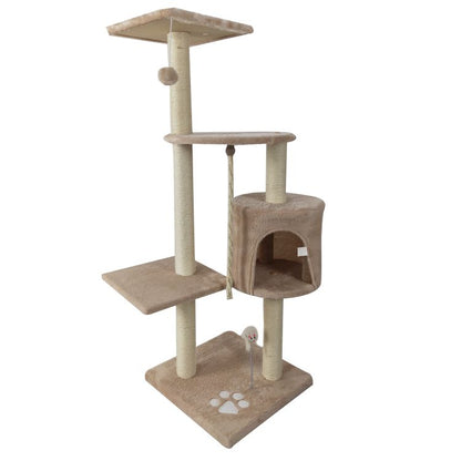 Topmast krabpaal Montreal - Beige - 40 x 40 x 112 cm