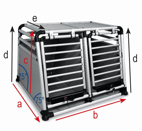 Cage de transport Aluminium Superieur – Double – Grand Modèle 🚗🐾