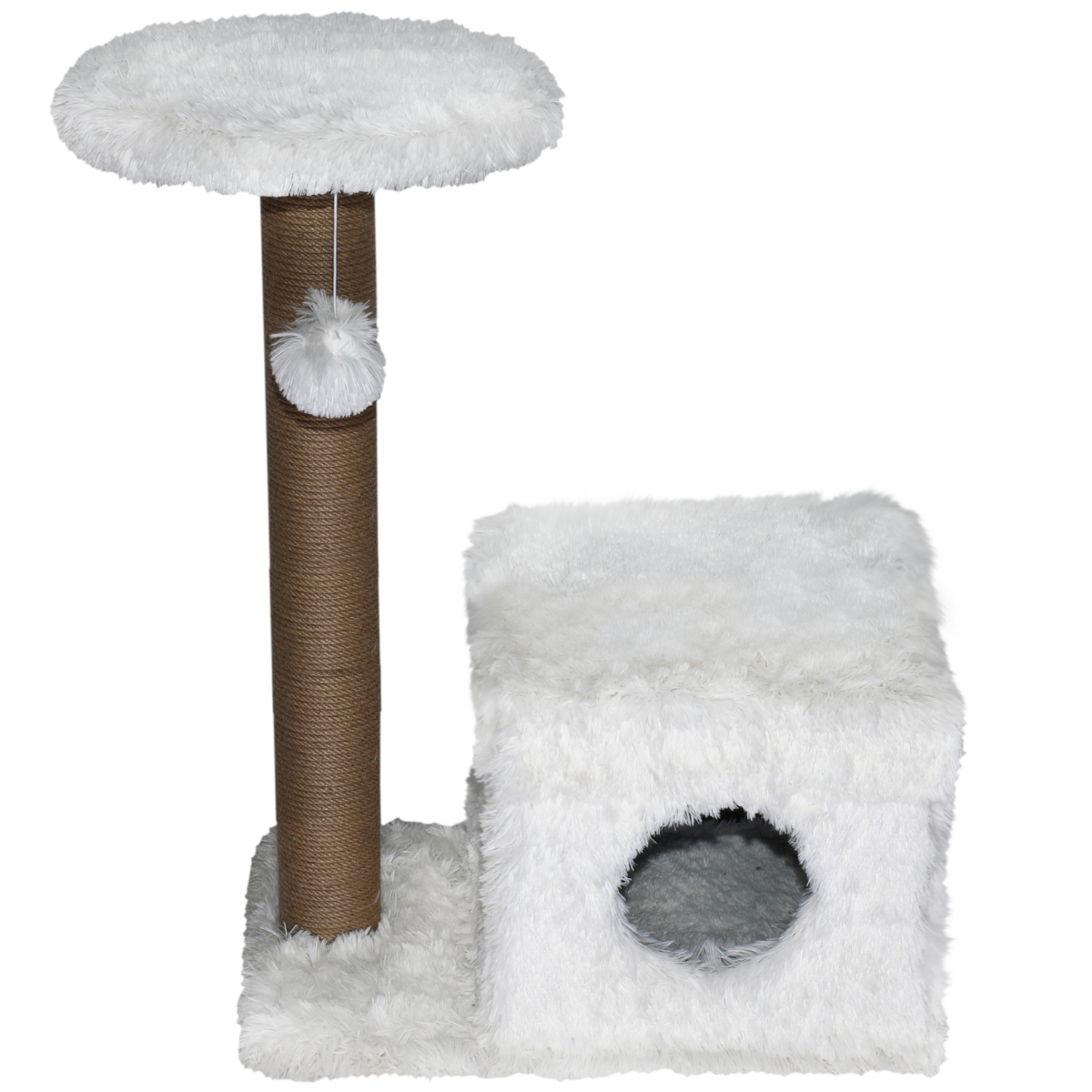 Topmast Krabpaal Fluffy Langhaar - Nevada - Wit