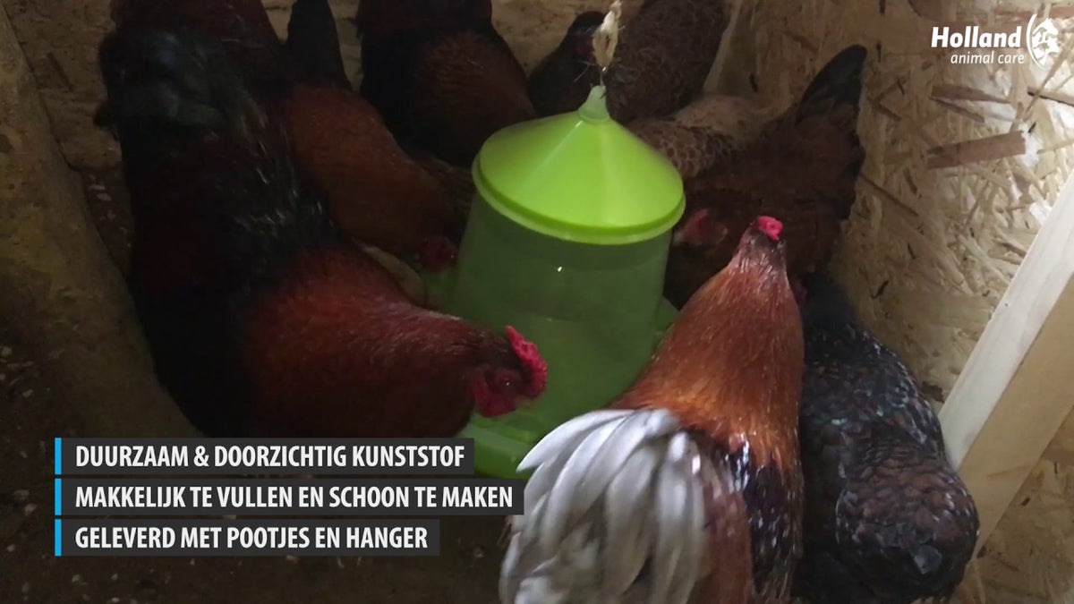 Gaun Poultry Feeder with Legs Green Lemon 2 kg