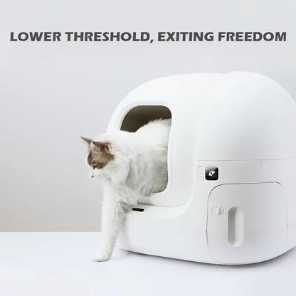 Original MAX-2 smart cat litter box, enclosed sand-proof cat toilet, Wi-Fi app control, air purifying spray and N50 deodorant - Trufféo