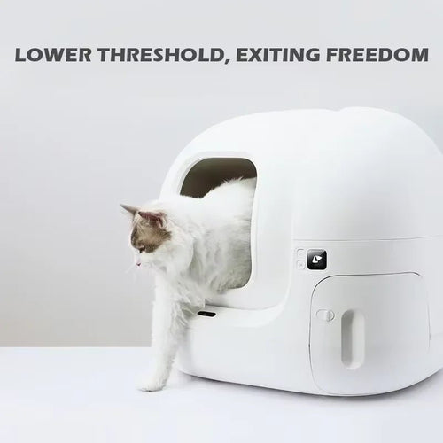 Original MAX-2 smart cat litter box, enclosed sand-proof cat toilet, Wi-Fi app control, air purifying spray and N50 deodorant